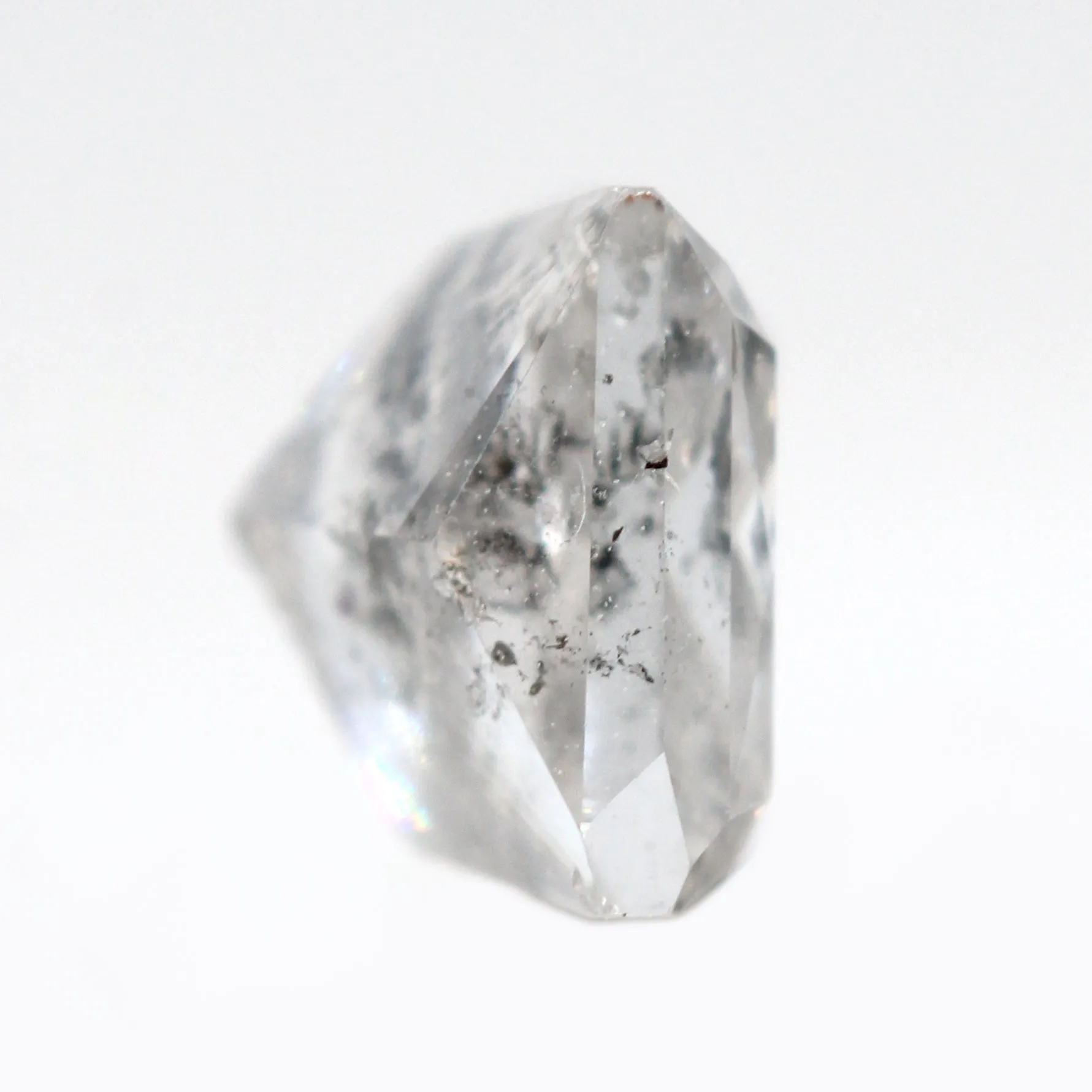 0.98 Carat Princess Cut Gray Salt and Pepper Diamond for Custom Work - Inventory Code PSG098