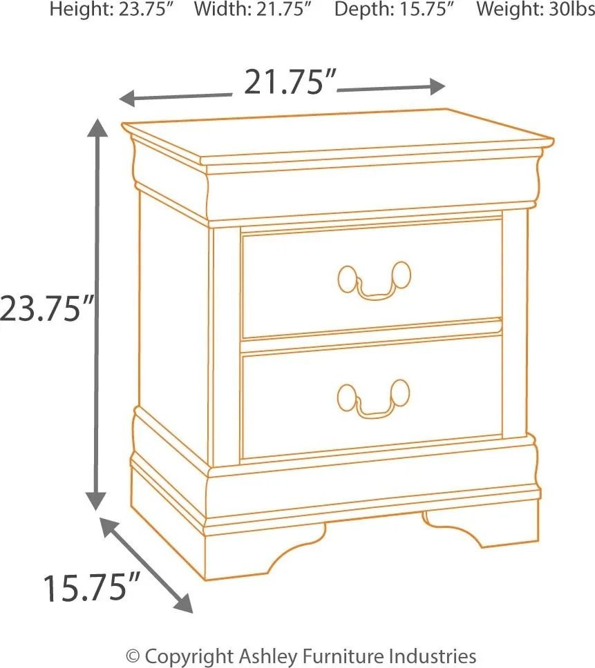 Alisdair - Dark Brown - 6 Pc. - Dresser, Mirror, Chest, Queen Sleigh Bed, Nightstand