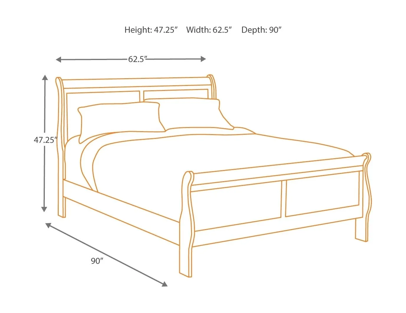Alisdair - Dark Brown - 6 Pc. - Dresser, Mirror, Chest, Queen Sleigh Bed, Nightstand