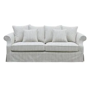 Avalon Hamptons 3 Seat Sofa Stone Stripe