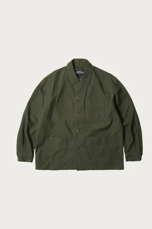 Backsatin French Work Jacket - Olive