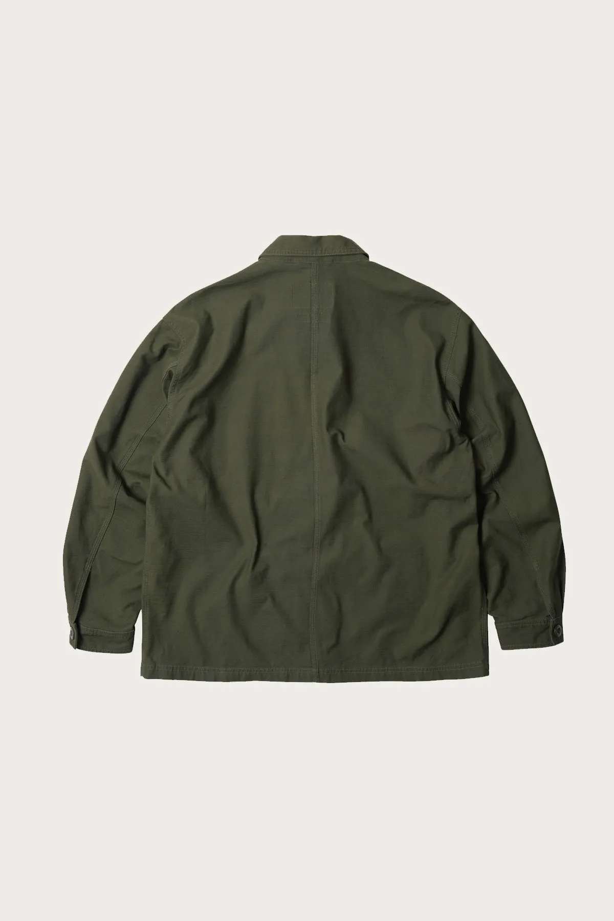 Backsatin French Work Jacket - Olive