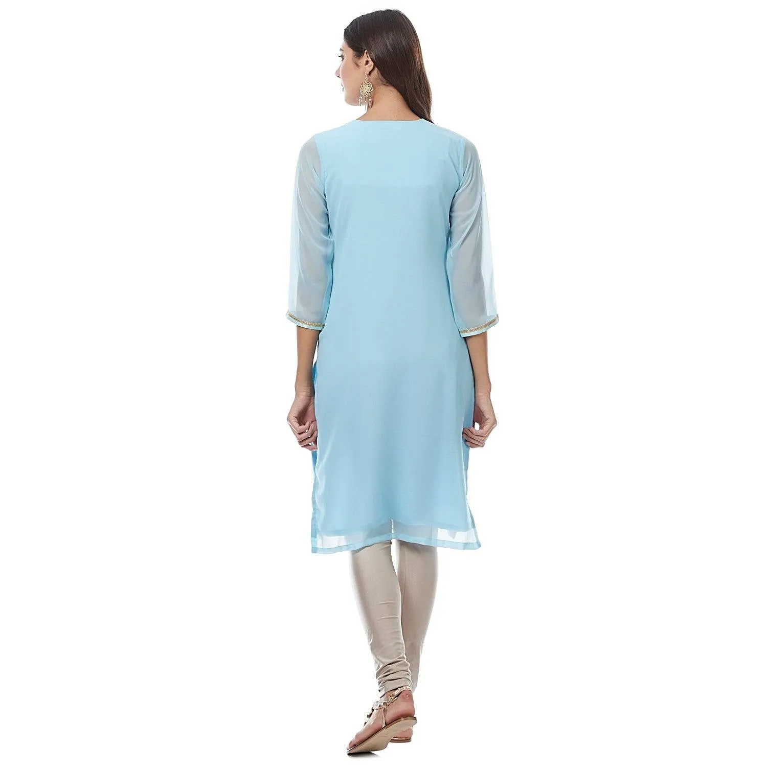 Blue georgette Kurta