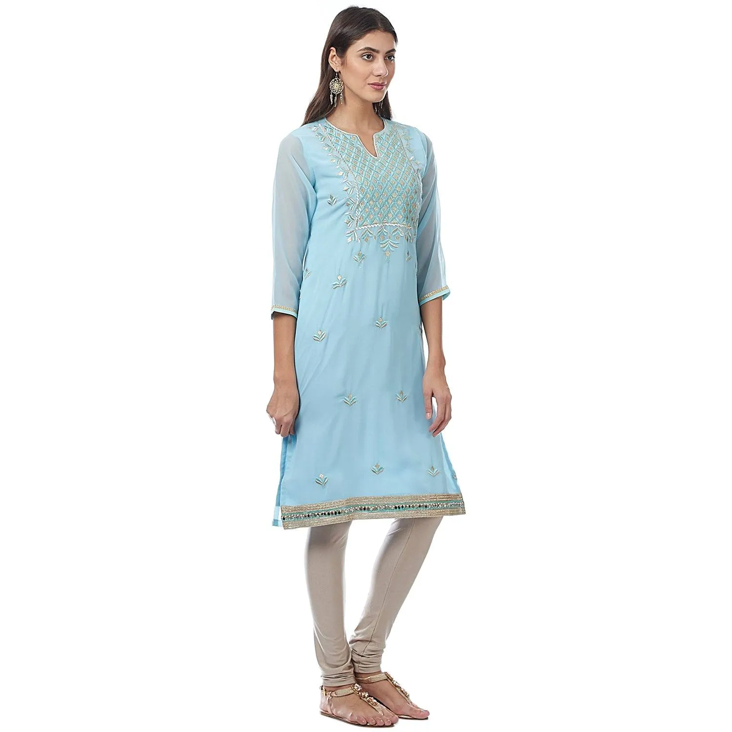Blue georgette Kurta