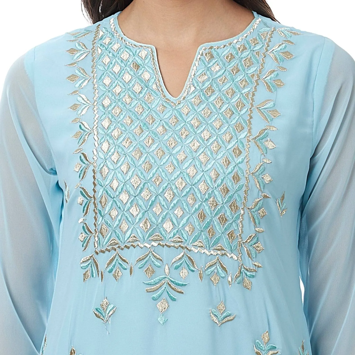 Blue georgette Kurta