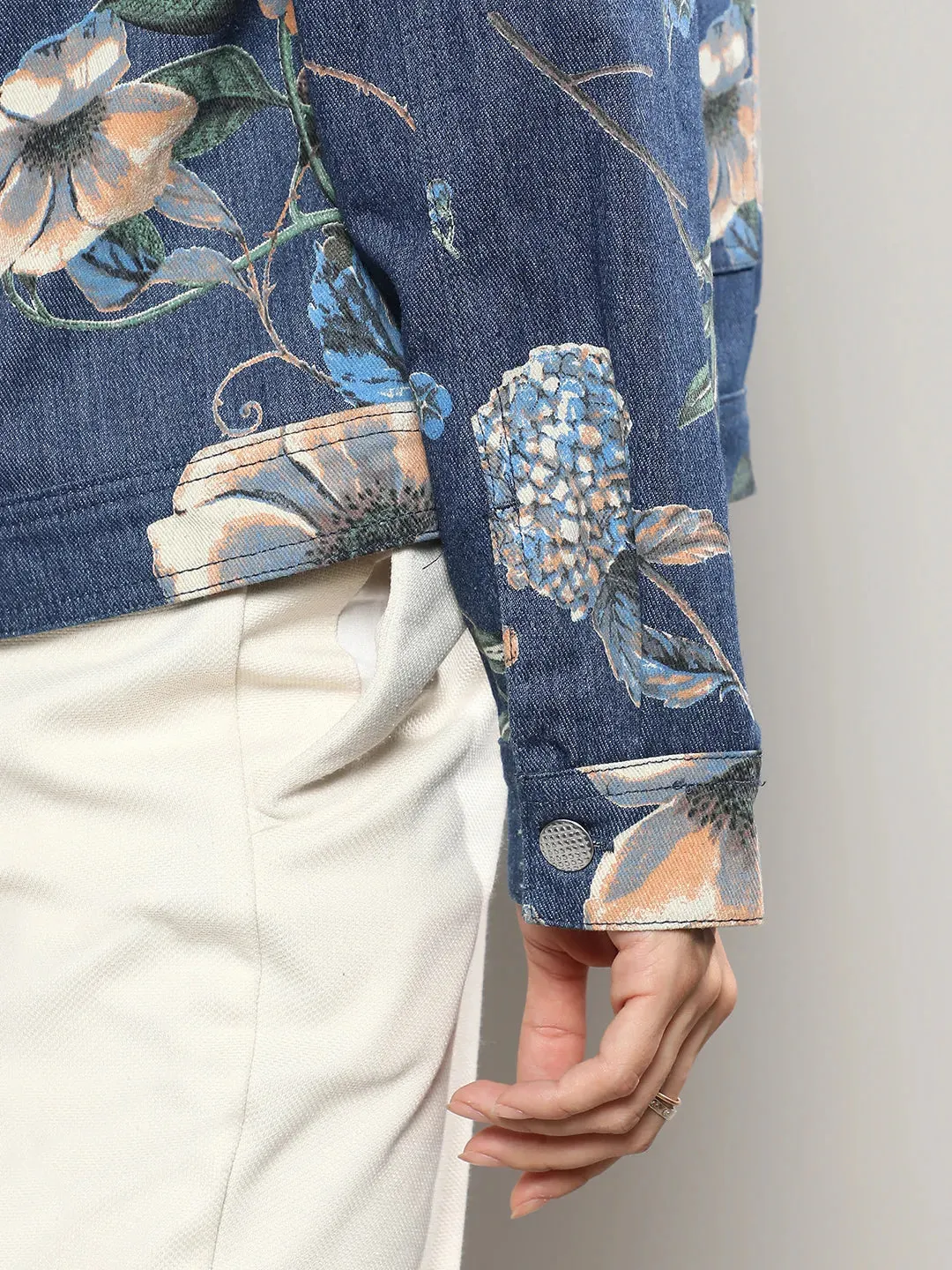Botanical Denim Jacket