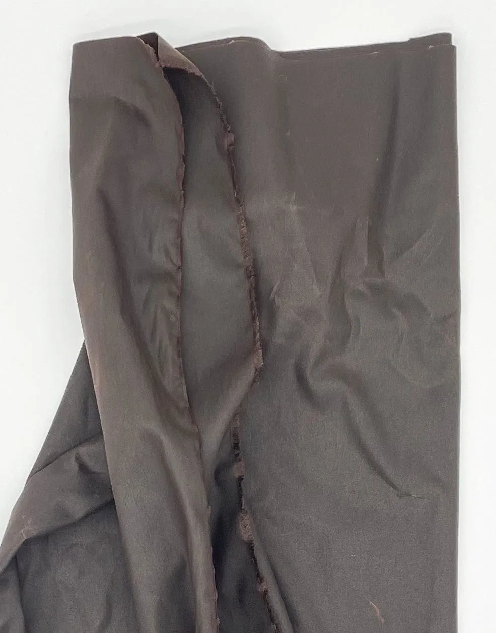 Dark Brown Oilskin Fabric