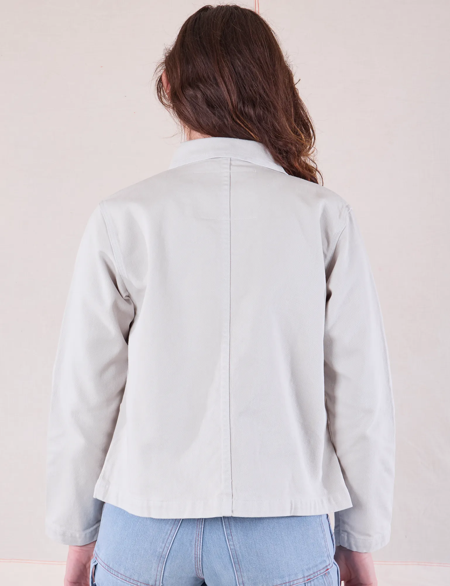 Denim Work Jacket - Stone White