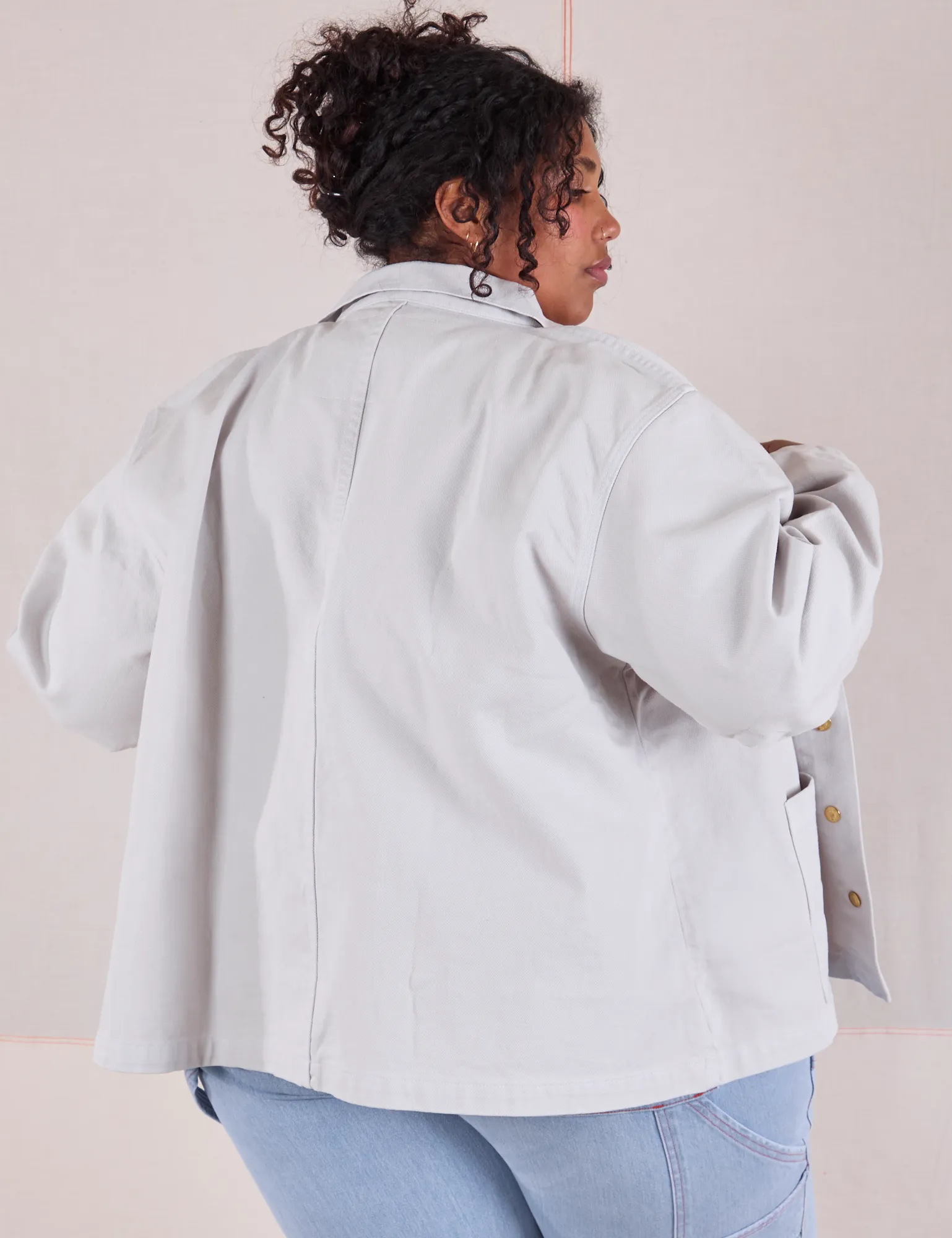 Denim Work Jacket - Stone White