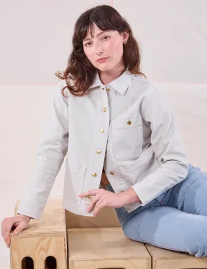 Denim Work Jacket - Stone White