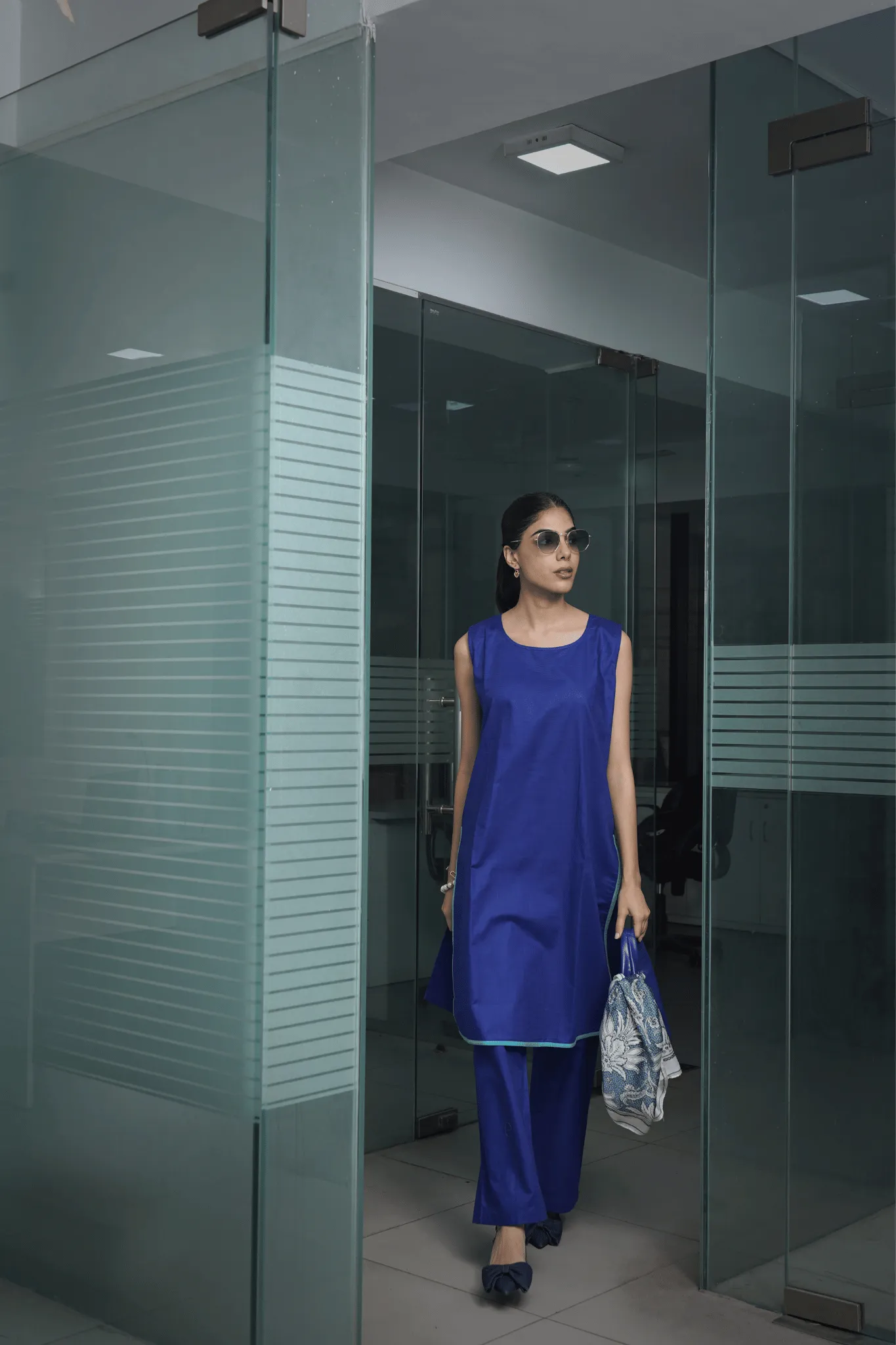Electric Blue Jacket Dress