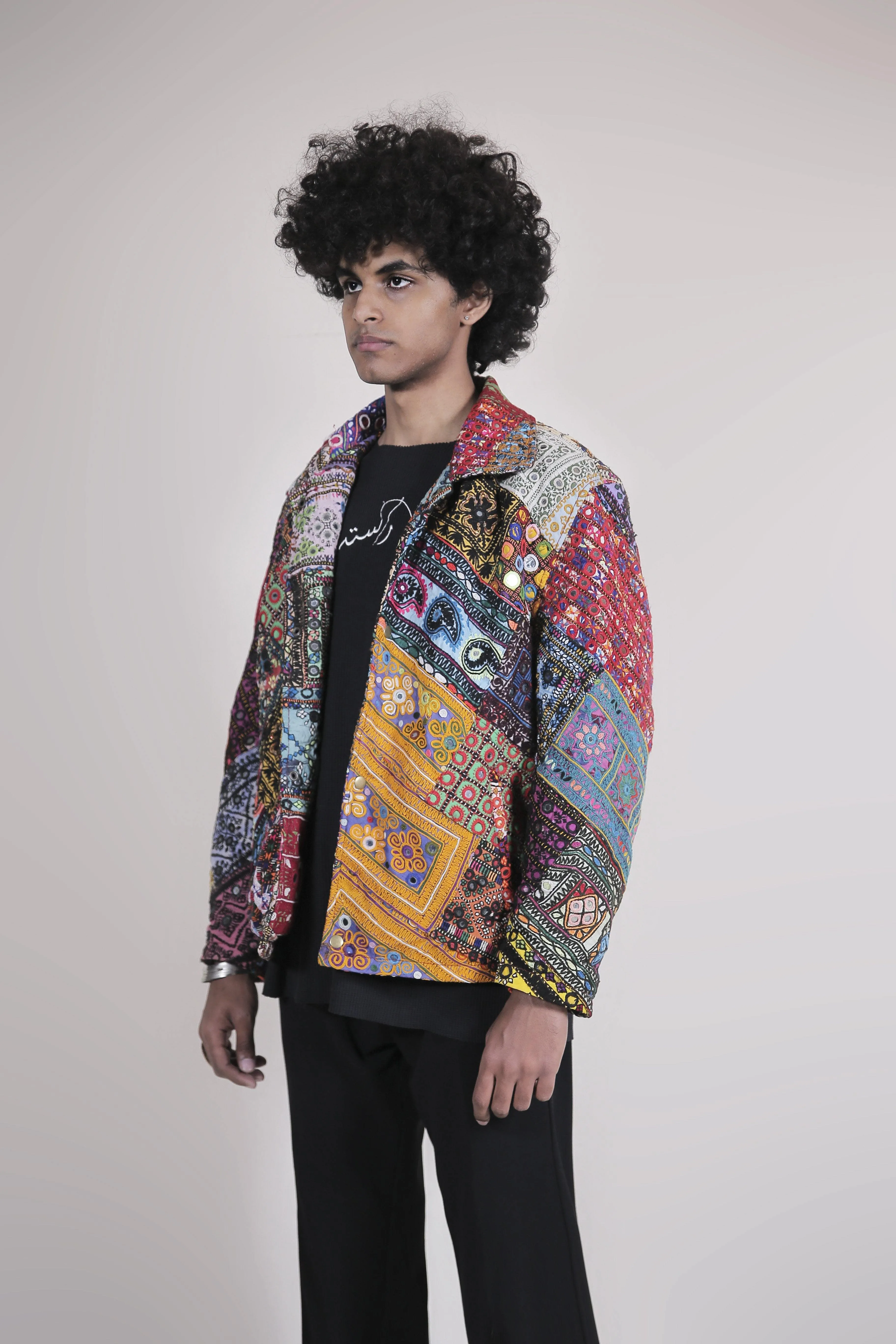 Embroidered Patchwork Jacket