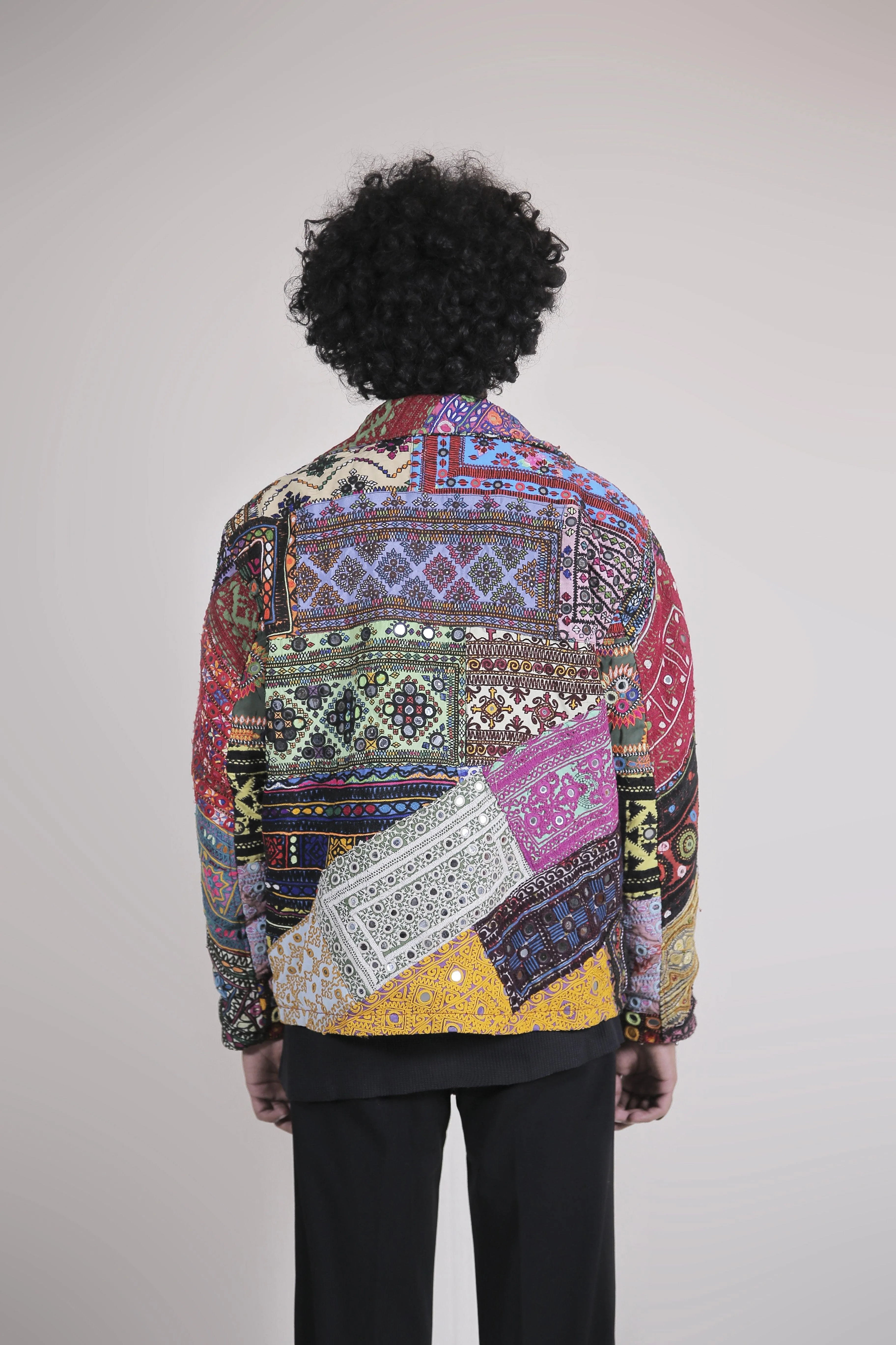 Embroidered Patchwork Jacket