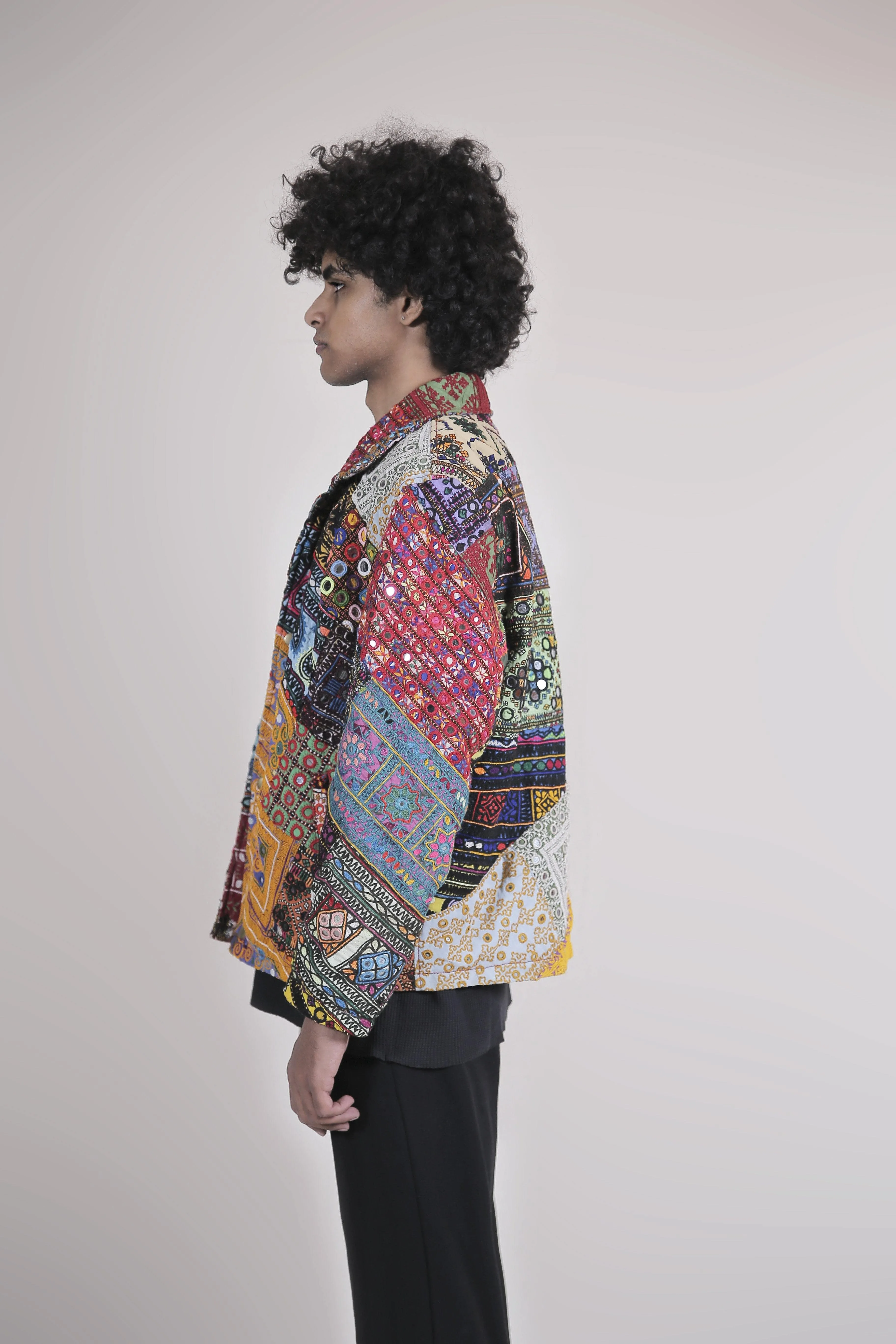Embroidered Patchwork Jacket