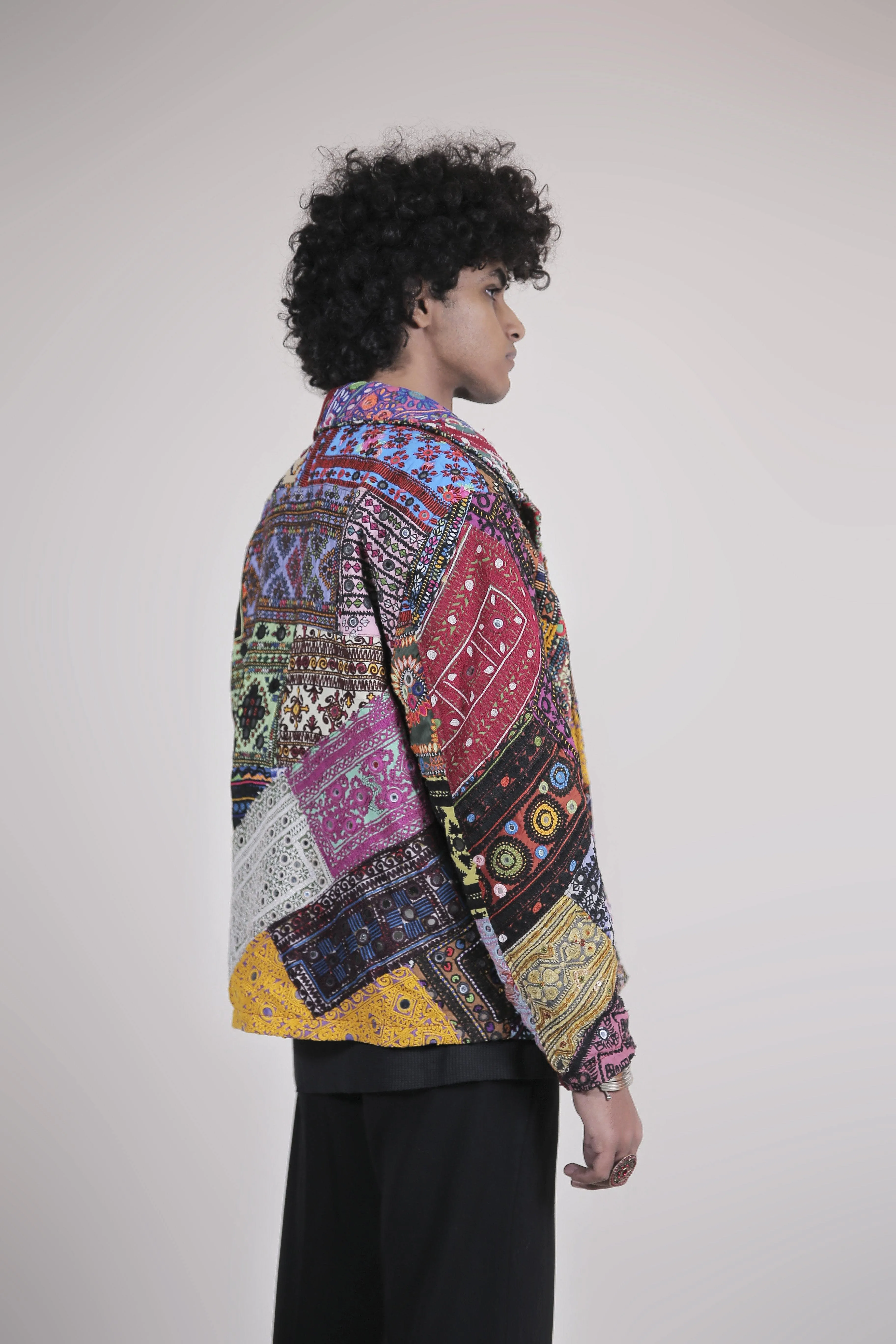 Embroidered Patchwork Jacket