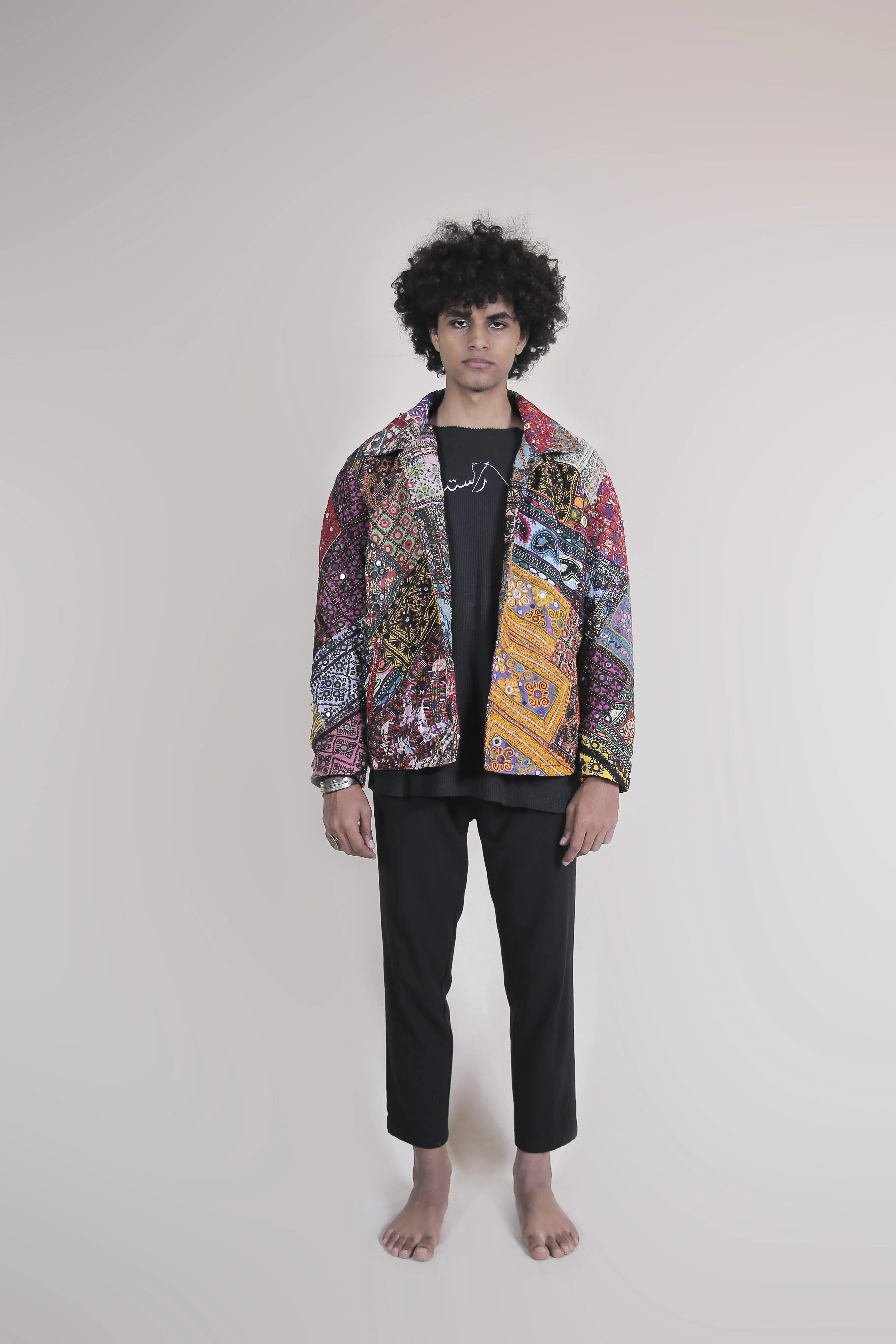 Embroidered Patchwork Jacket