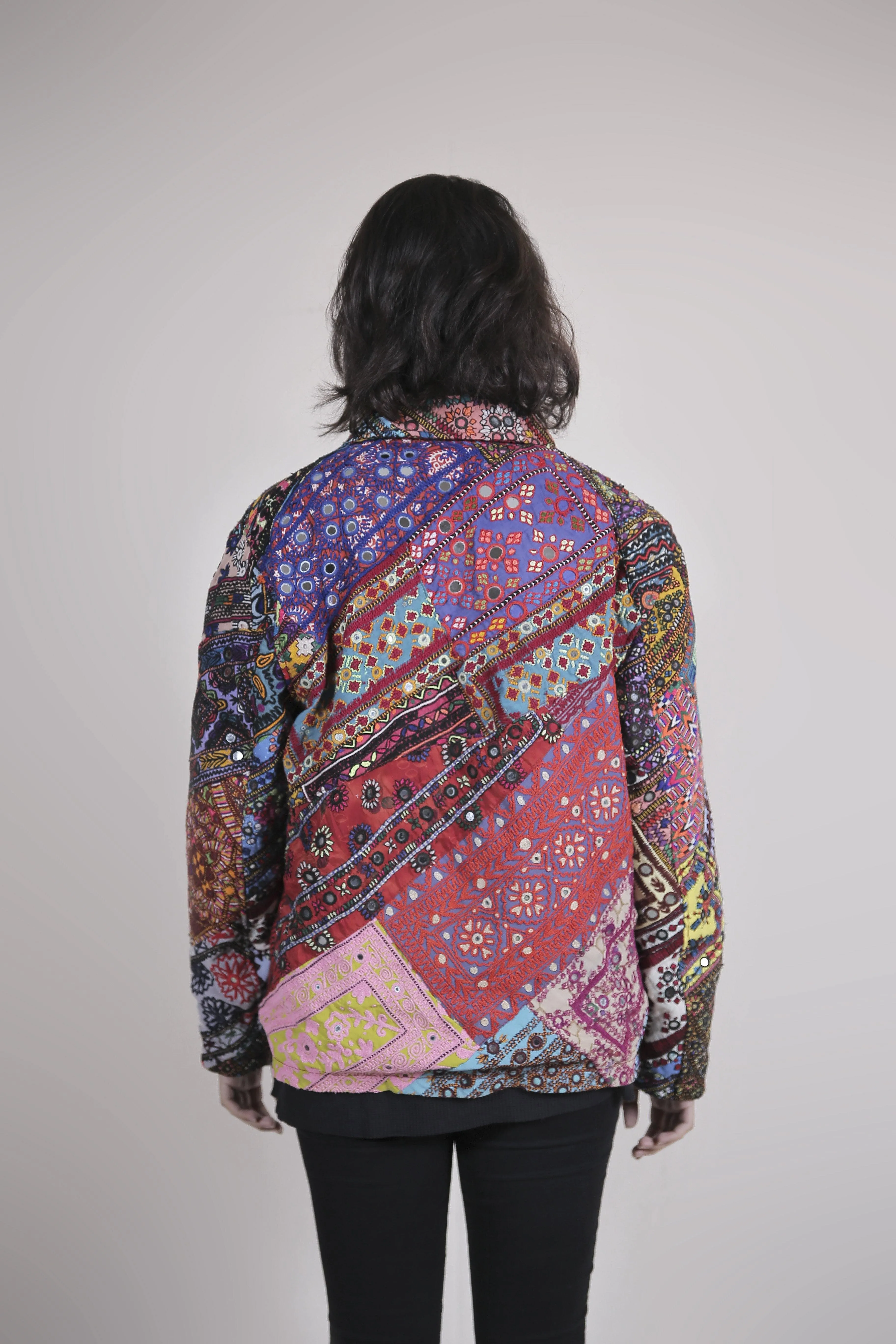 Embroidered Patchwork Jacket