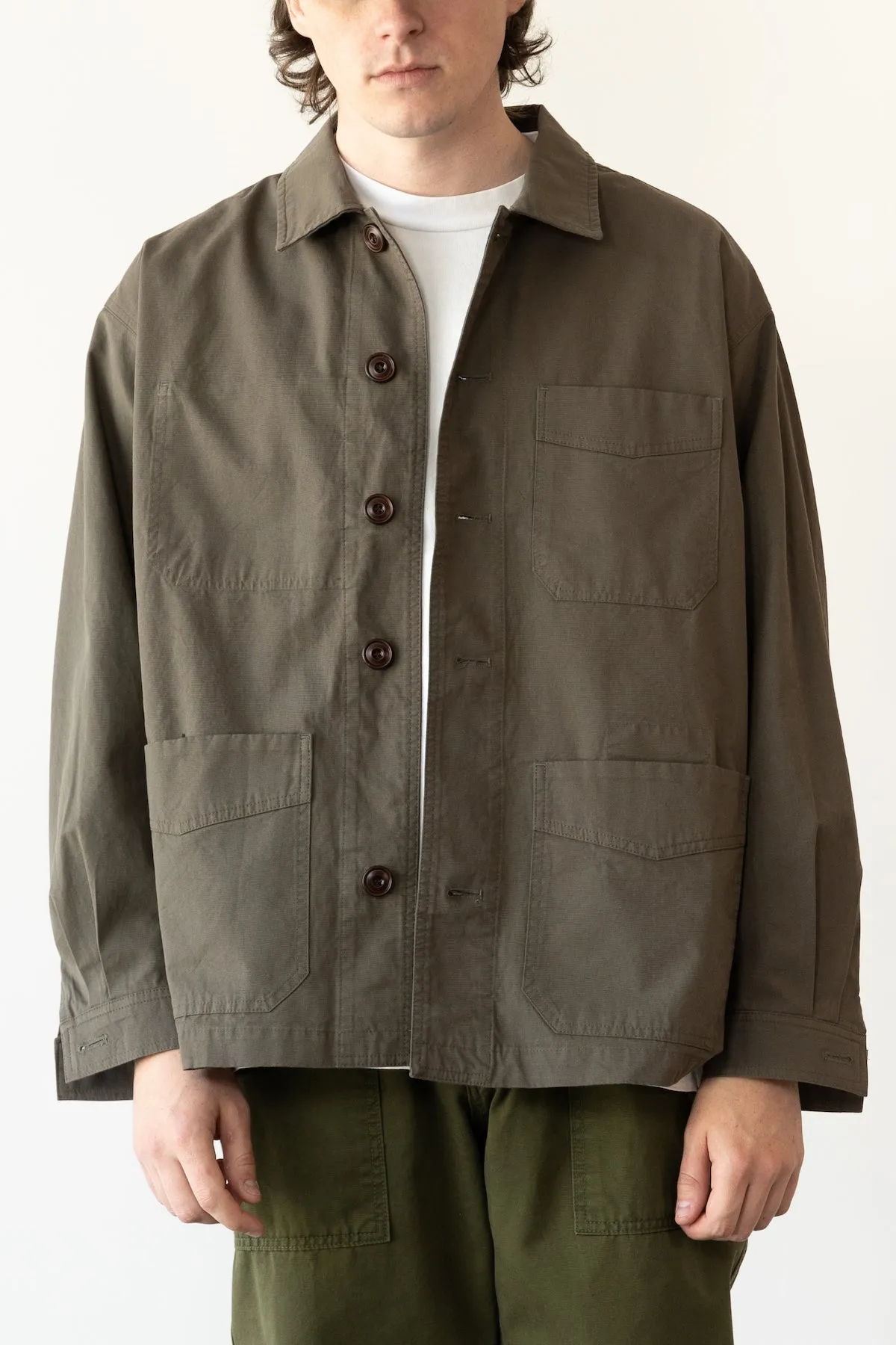 French Work Jacket - Olive
