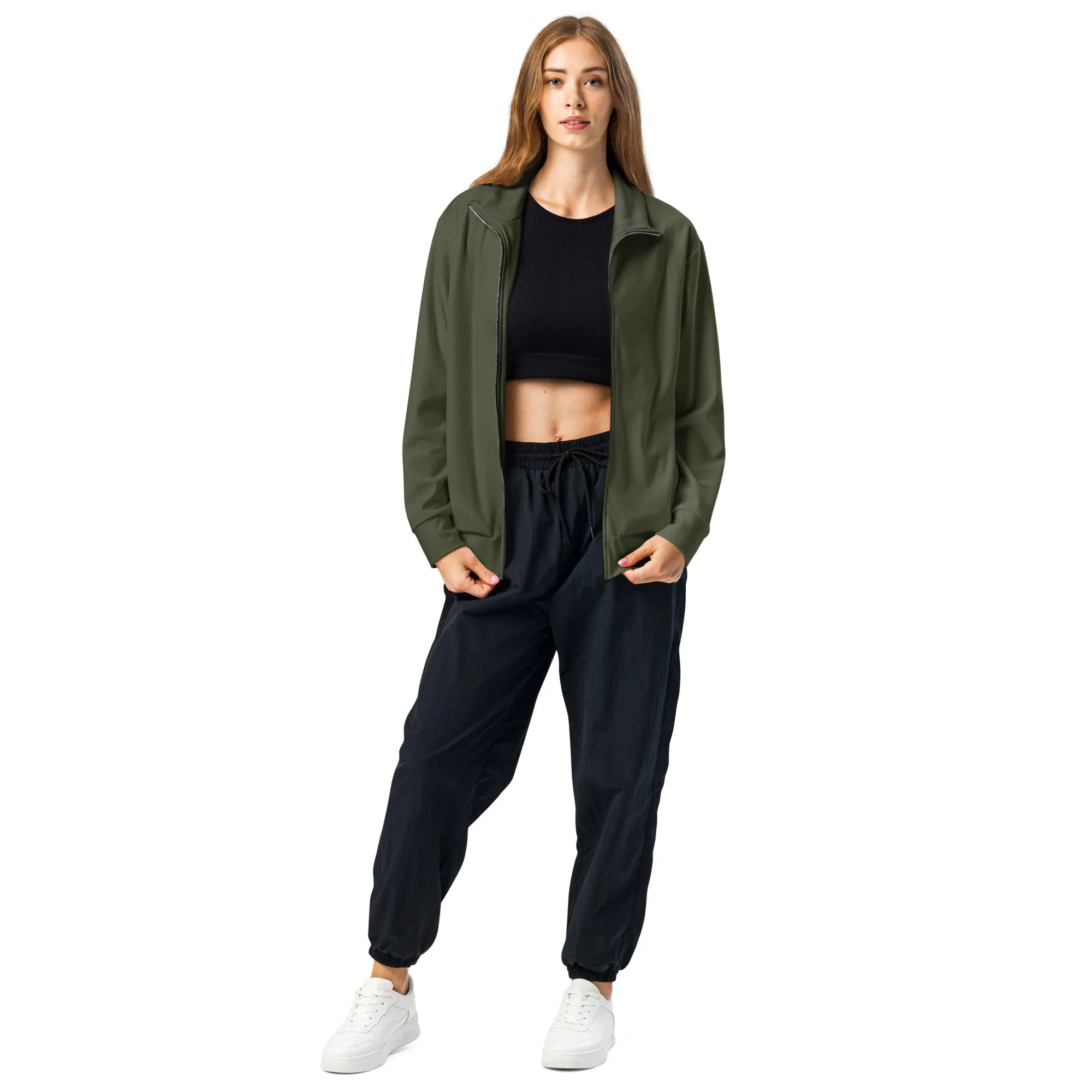 GS GRAPHIX TRACK JACKET OLIVE - JOY TO THE WORLD. GIRL!