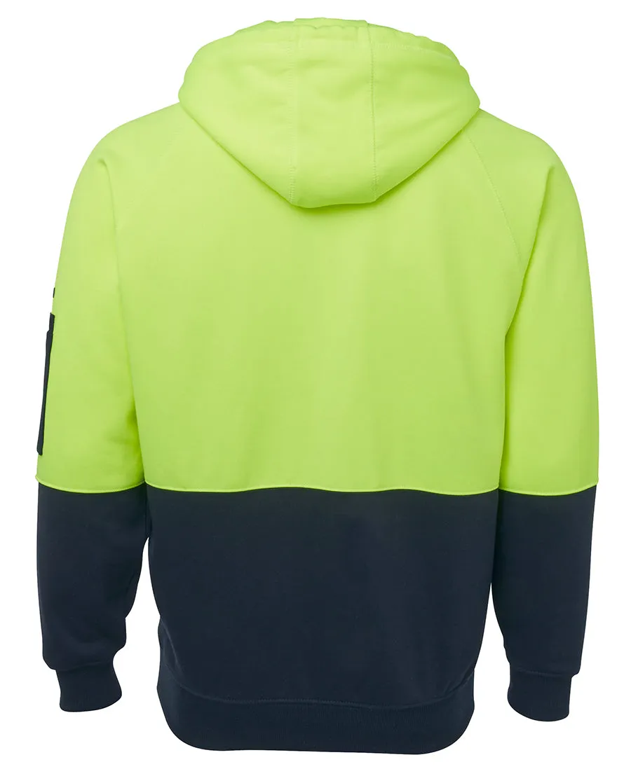 JB'S Hi Vis Full Zip Fleecy Hoodie - 6HVH