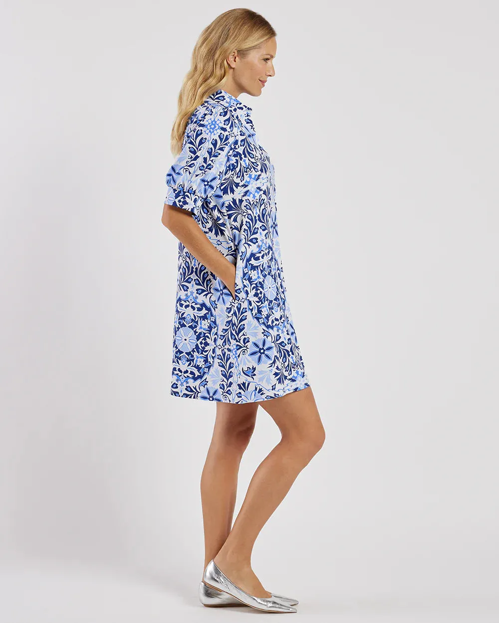 Jude Connally Emerson Dress, French Tile White