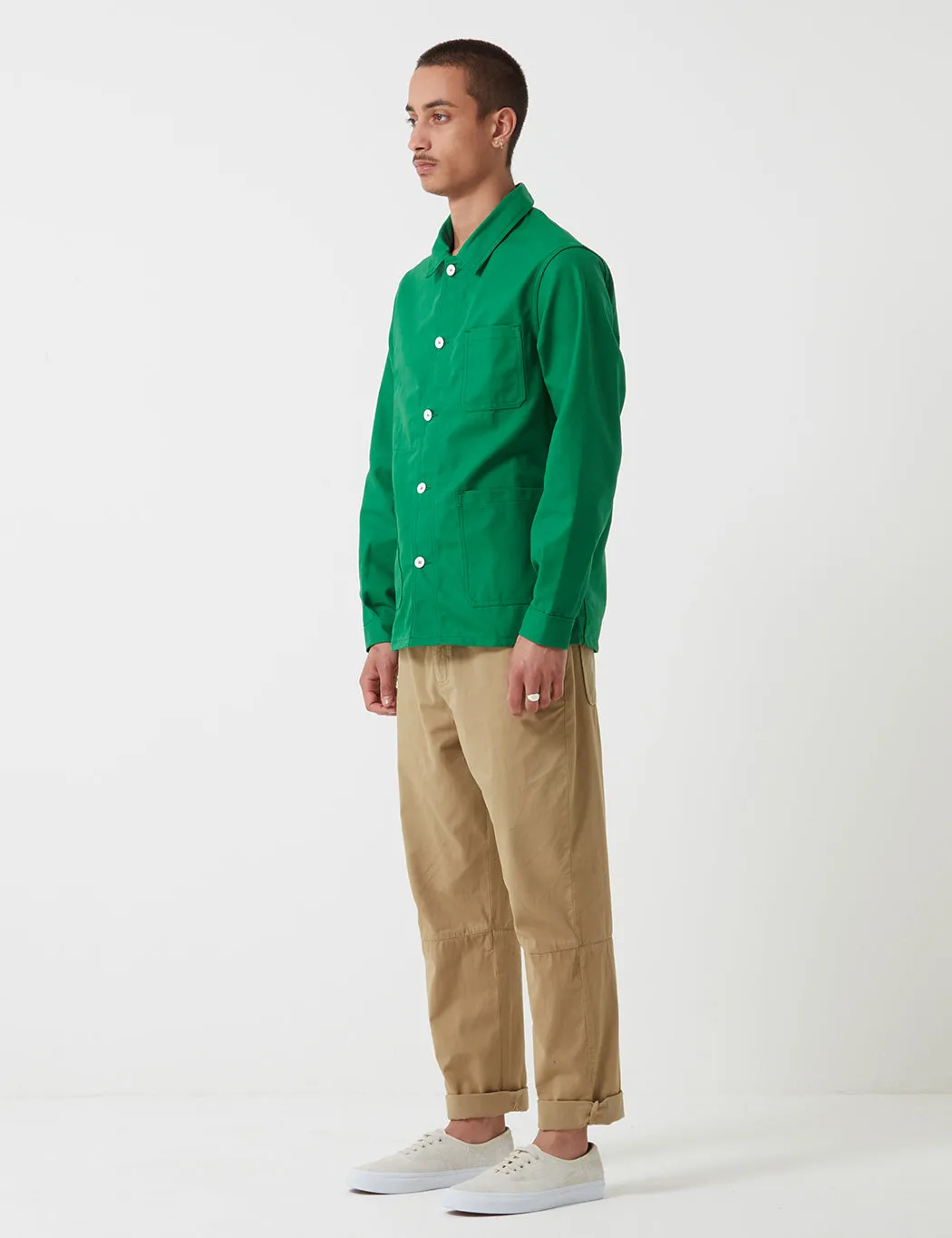 Le Laboureur Work Jacket (Polycotton Twill) - Meadow Green