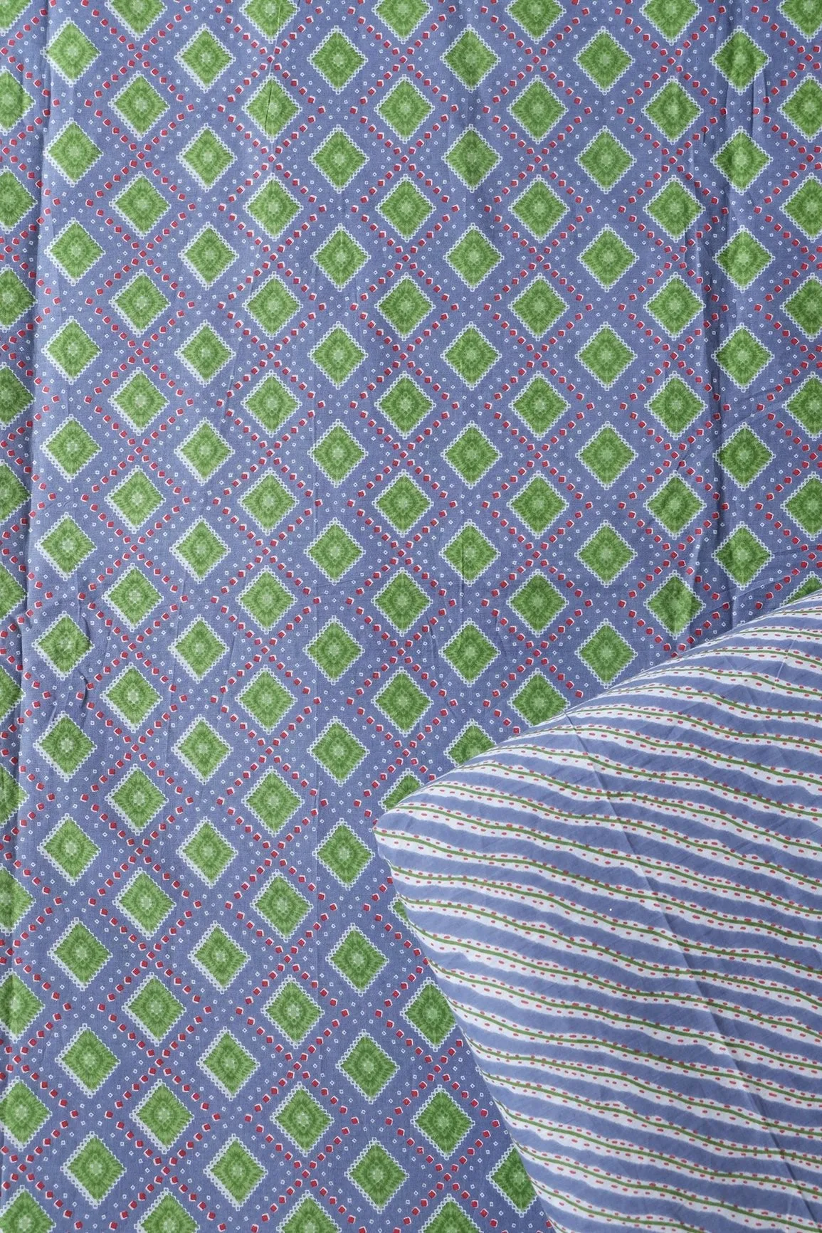 Light Blue Pure Cotton Unstitched Suit Set (2 Piece)