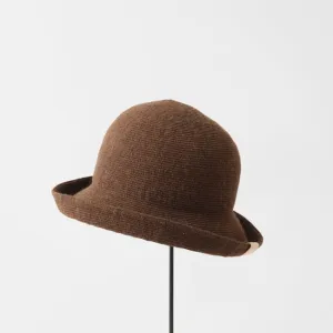 MATURE BABY ALPACA HAT BROWN