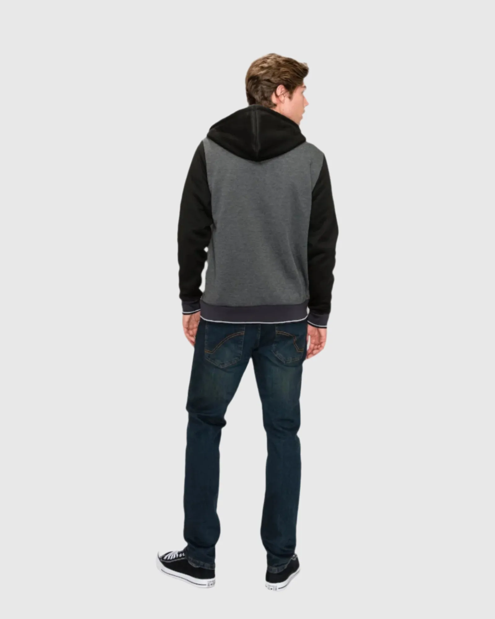MEN'S VALUE VARSITY FLEECE SHERPA LINED JACKET
