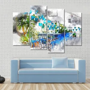 Mijas street  Spain Canvas Wall Art