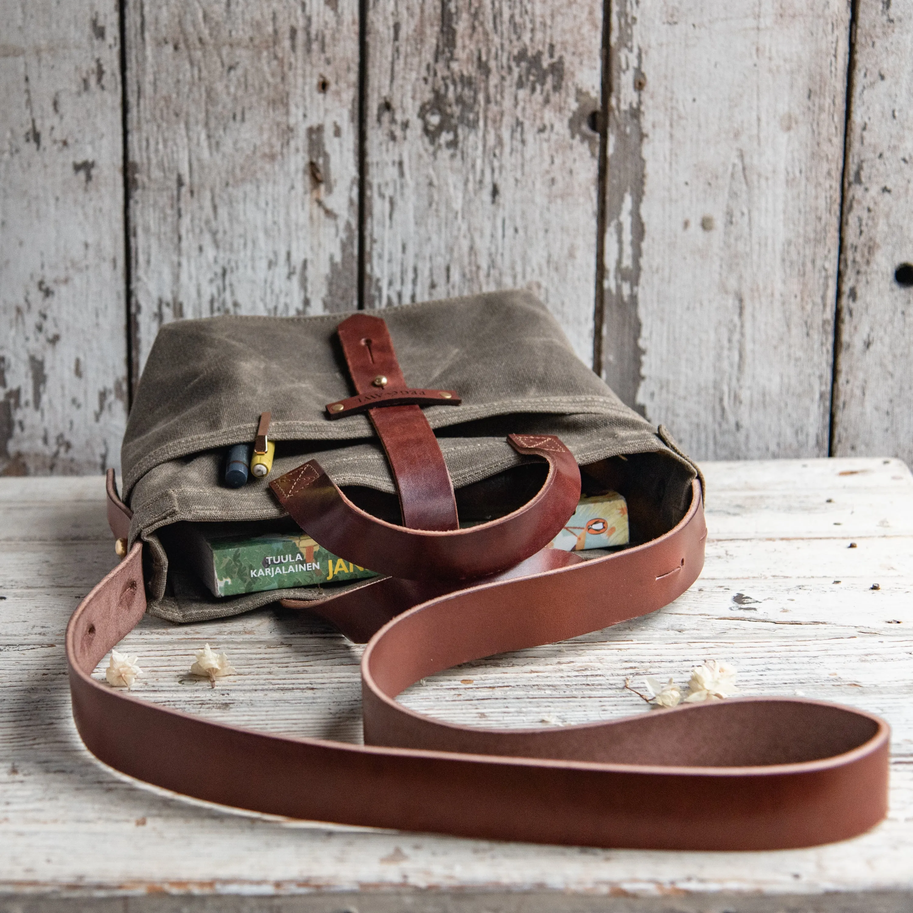 Mini Waxed Canvas Tote