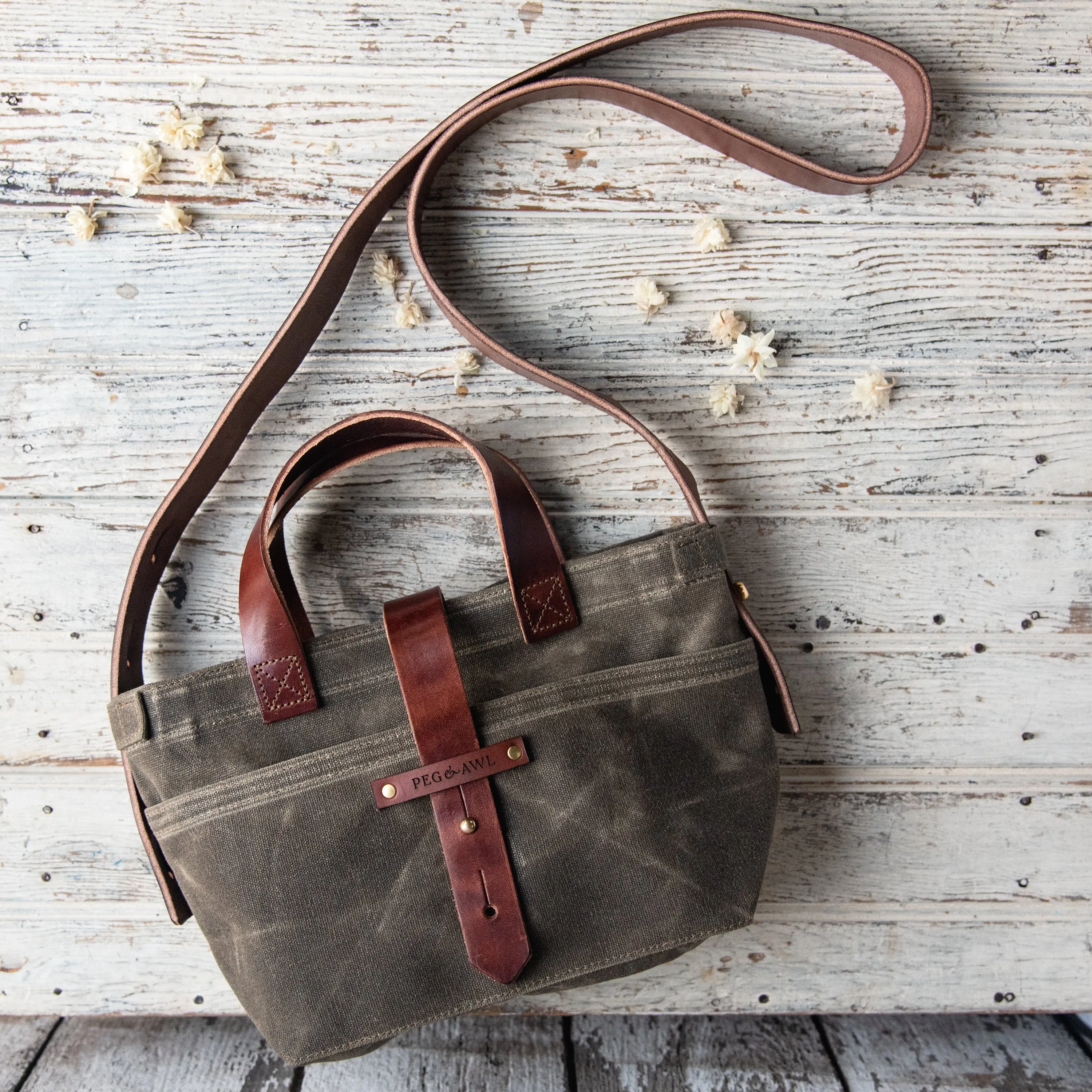 Mini Waxed Canvas Tote