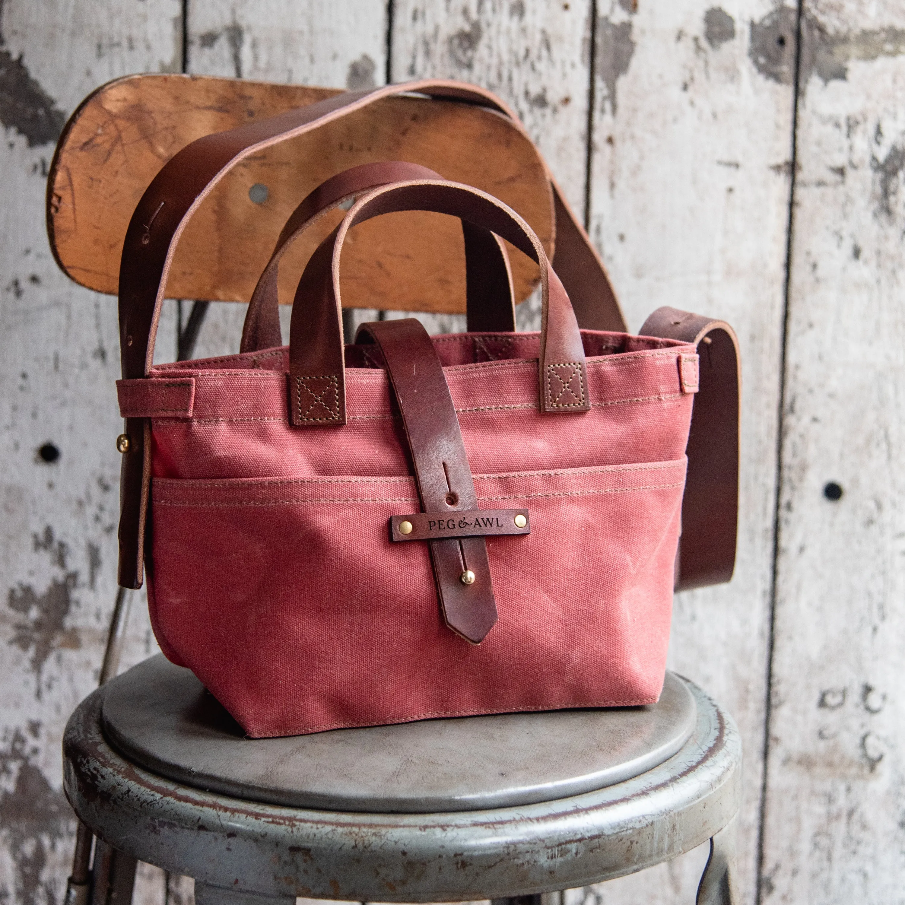 Mini Waxed Canvas Tote