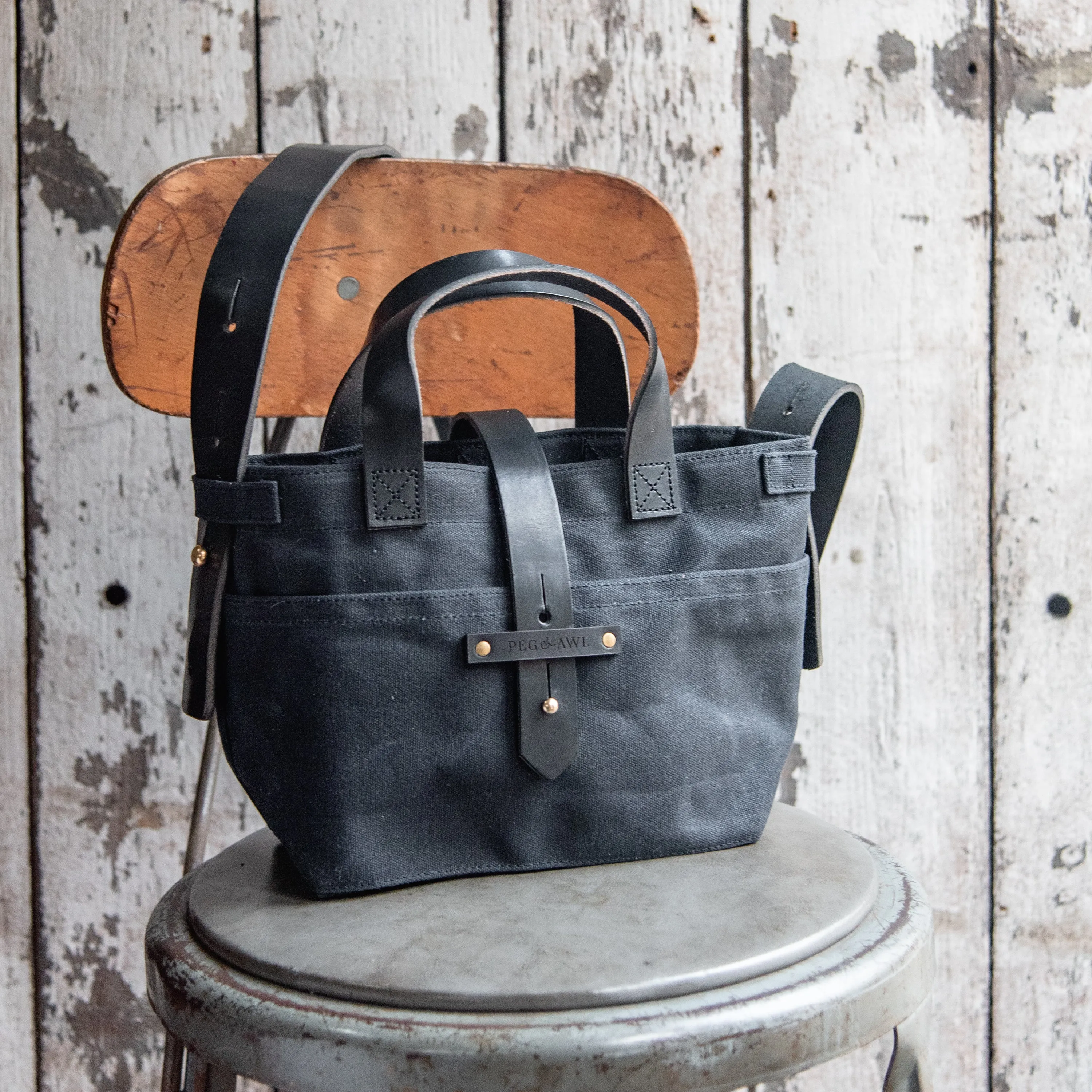 Mini Waxed Canvas Tote