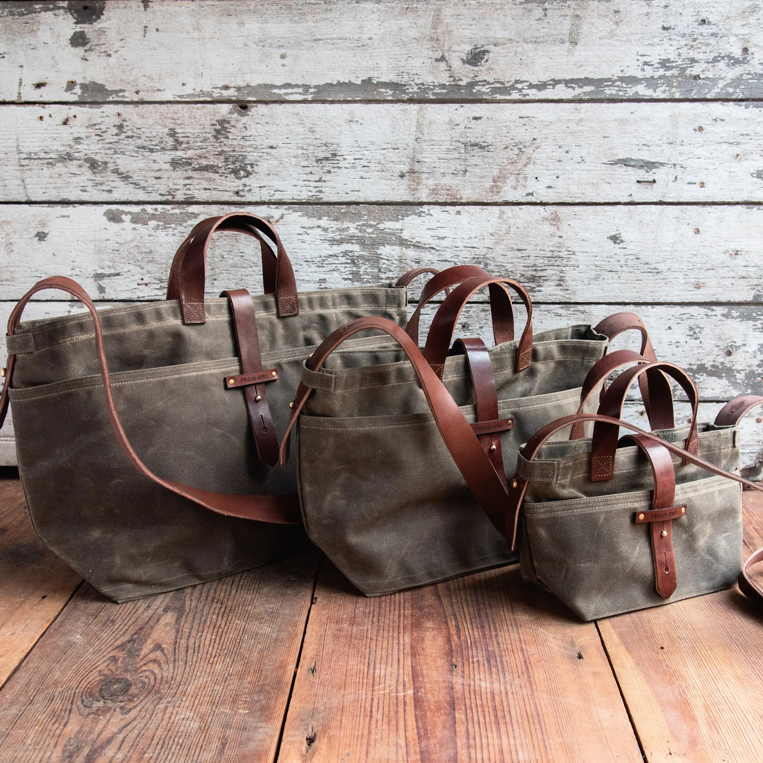 Mini Waxed Canvas Tote