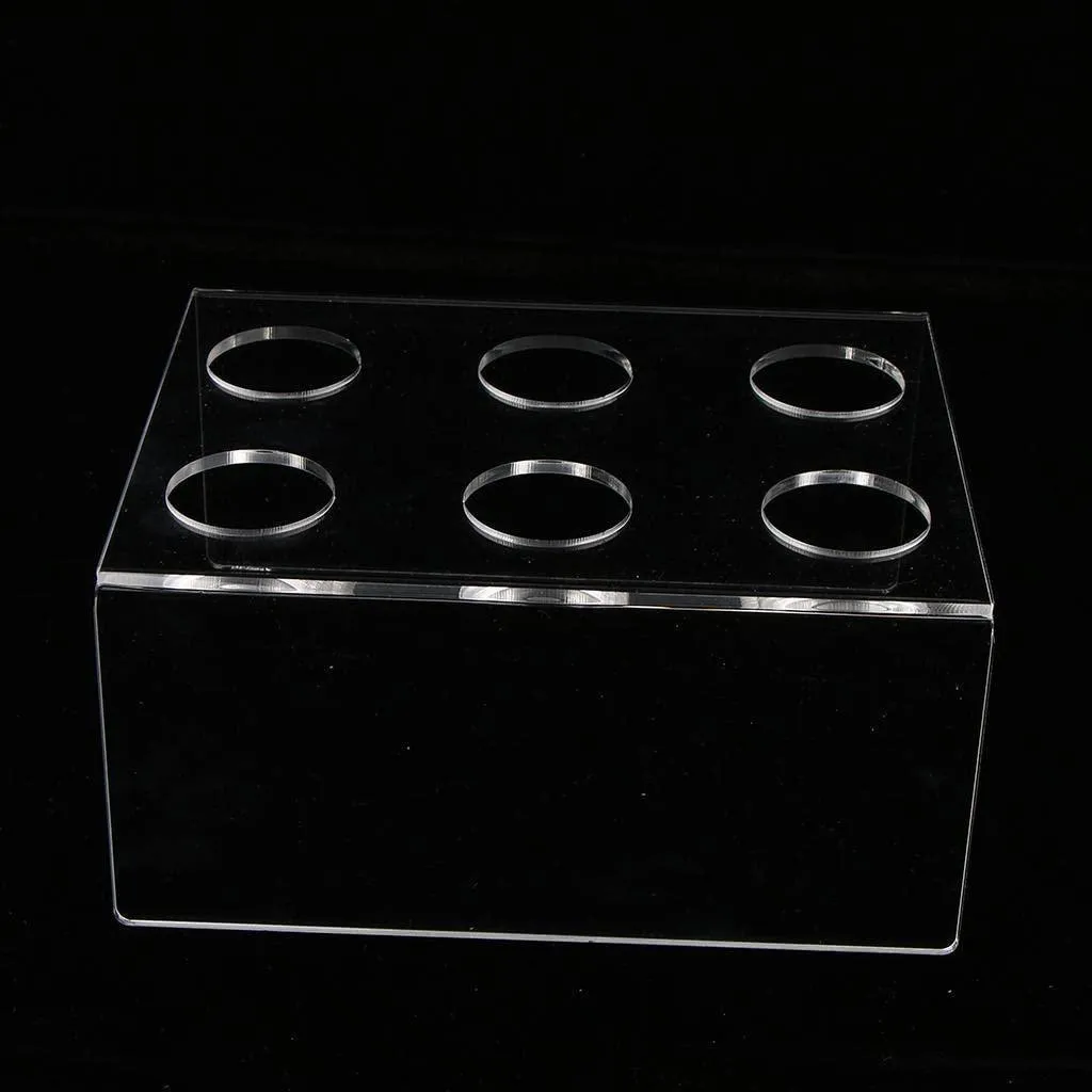 Pack of 2 Acrylic Ice Cream Cone Holders, 6-Hole Stand