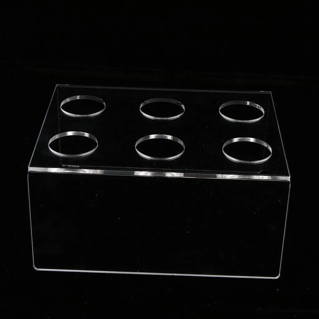 Pack of 2 Acrylic Ice Cream Cone Holders, 6-Hole Stand
