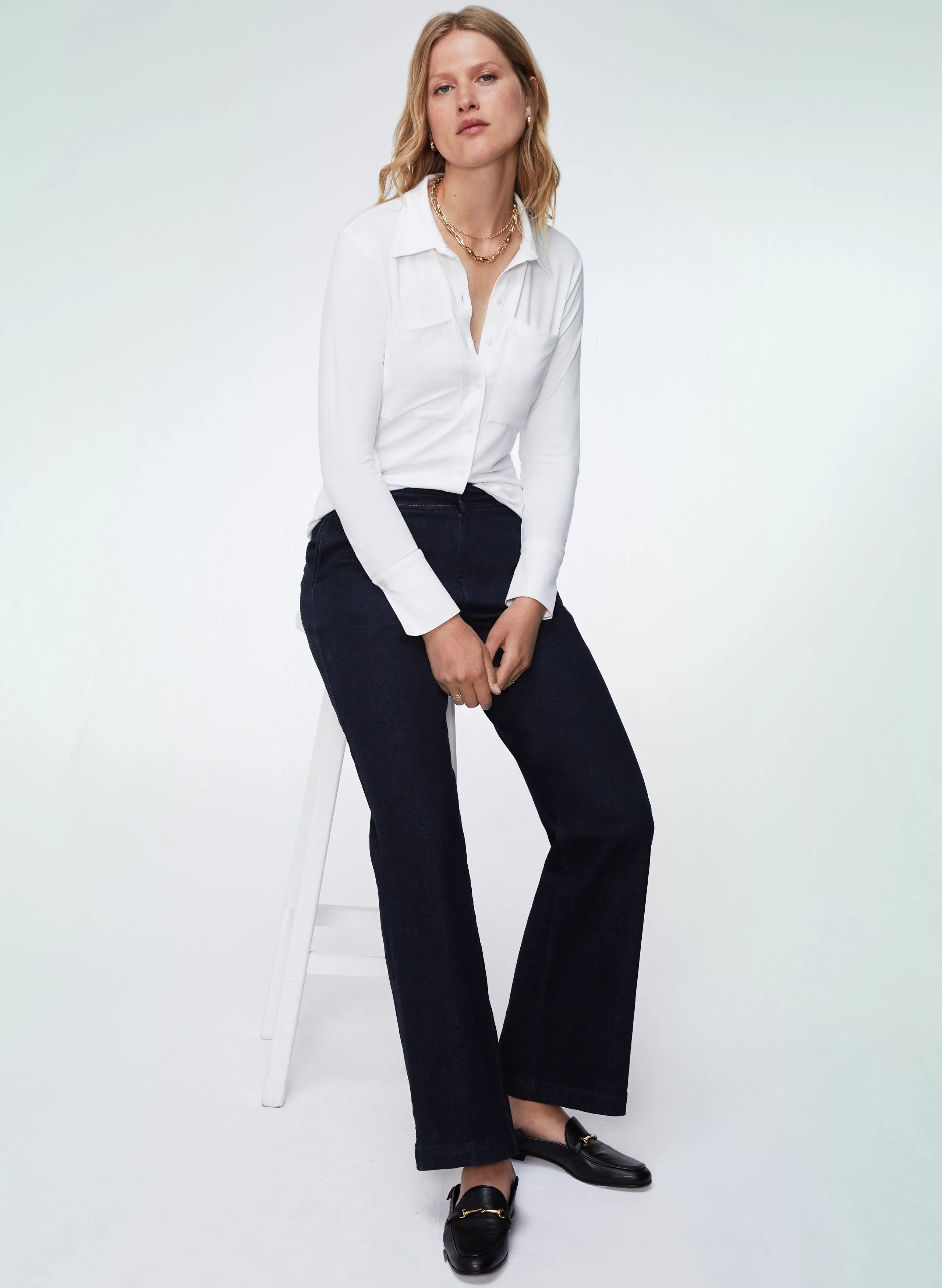 RENT - Margot Organic Wide Leg Jeans