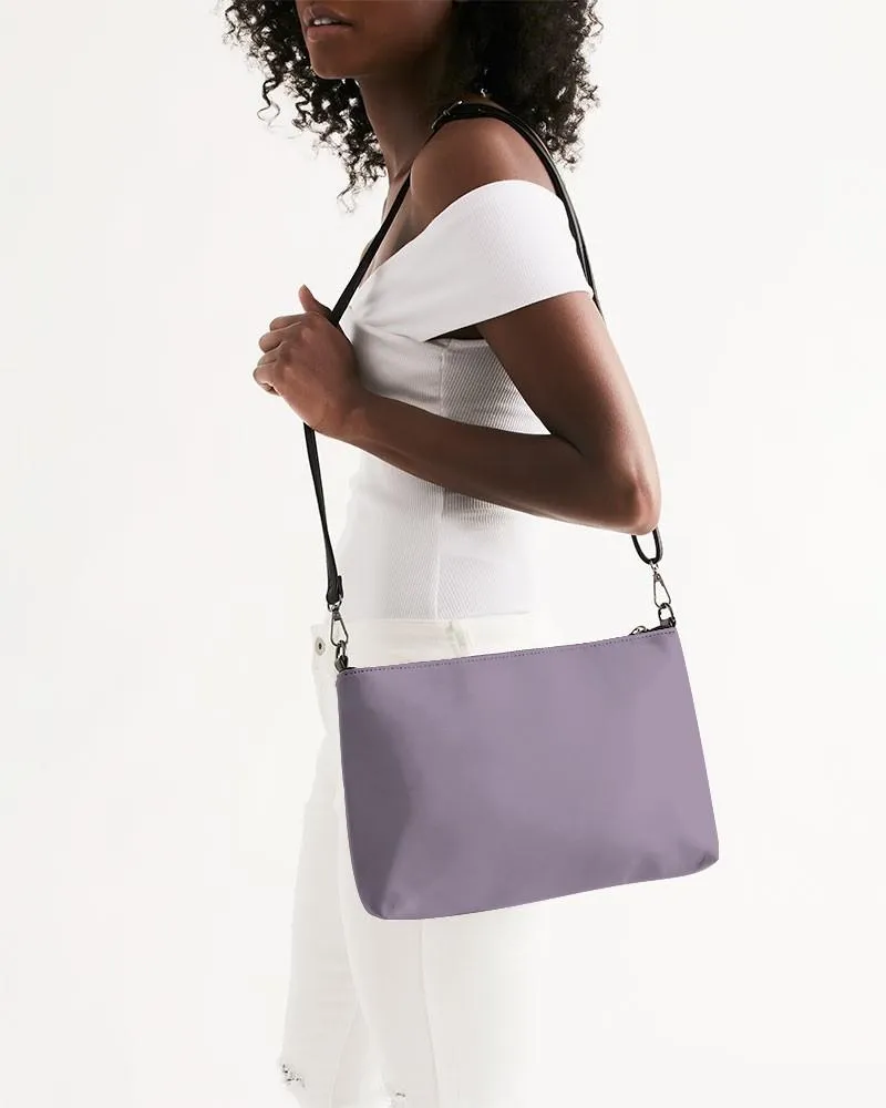 Shaded Pale Pastel Purple Gray Zip Pouch | C15M30Y0K30