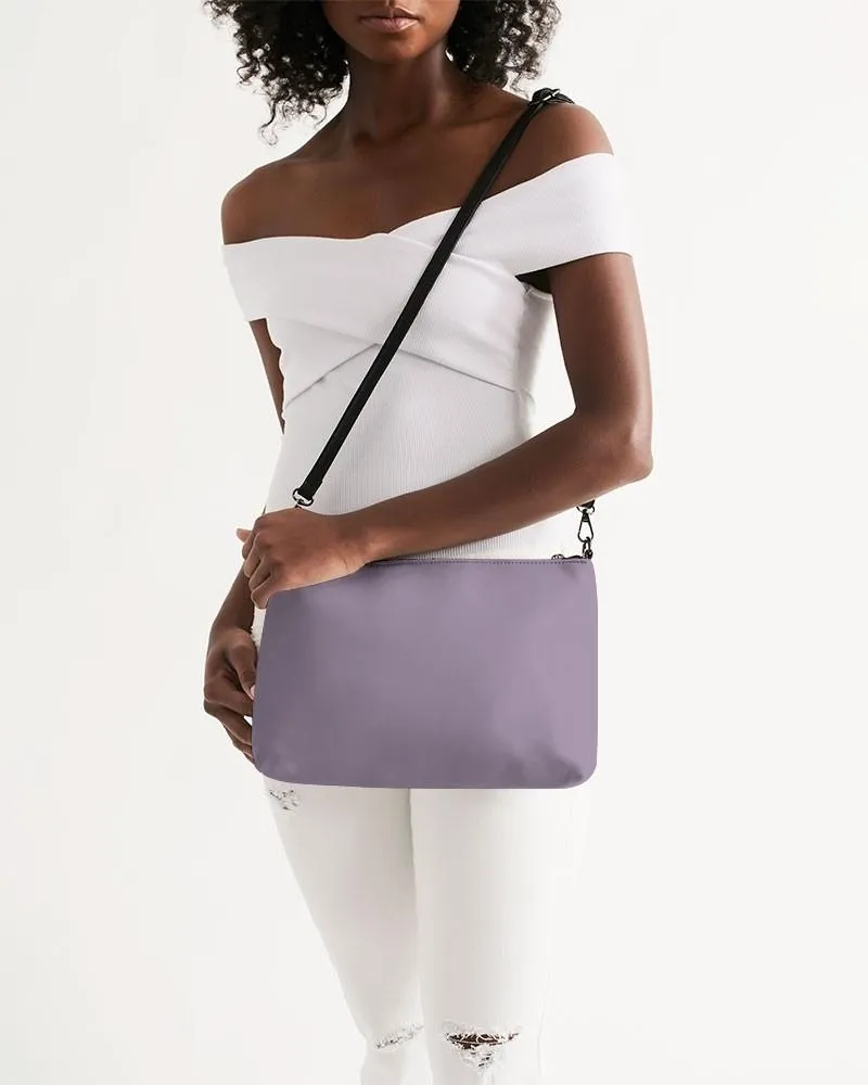 Shaded Pale Pastel Purple Gray Zip Pouch | C15M30Y0K30