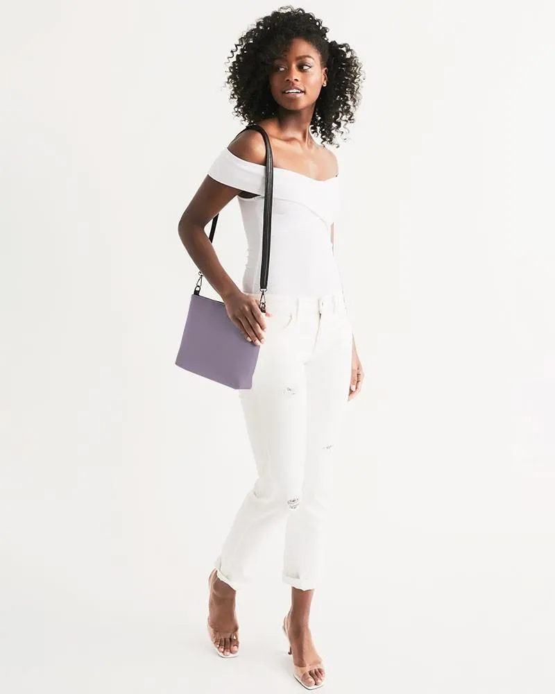 Shaded Pale Pastel Purple Gray Zip Pouch | C15M30Y0K30