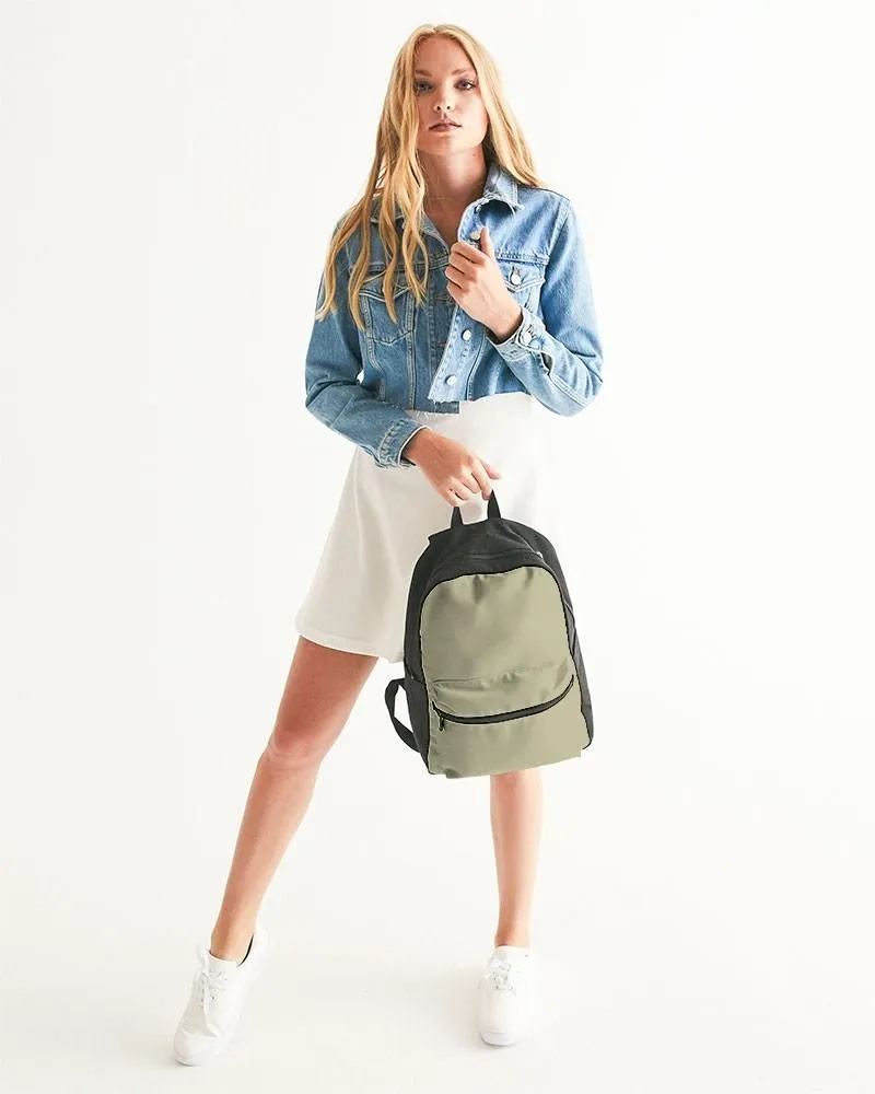 Shaded Pale Pastel Yellow Gray Canvas Backpack | C0M0Y30K30