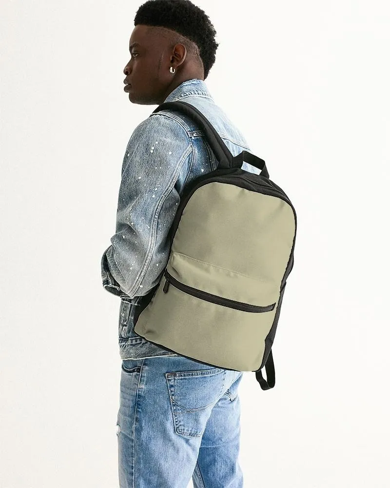 Shaded Pale Pastel Yellow Gray Canvas Backpack | C0M0Y30K30