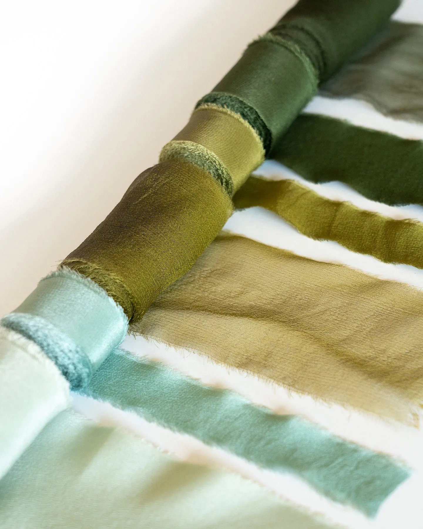 Silk Classic Ribbon in Olive