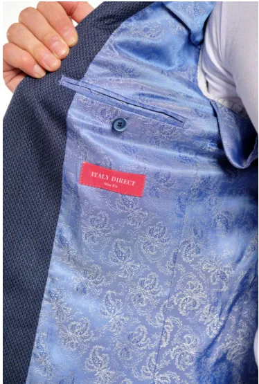 Slim Fit Black & Blue Sport Jacket GB-Drago-SJ-7