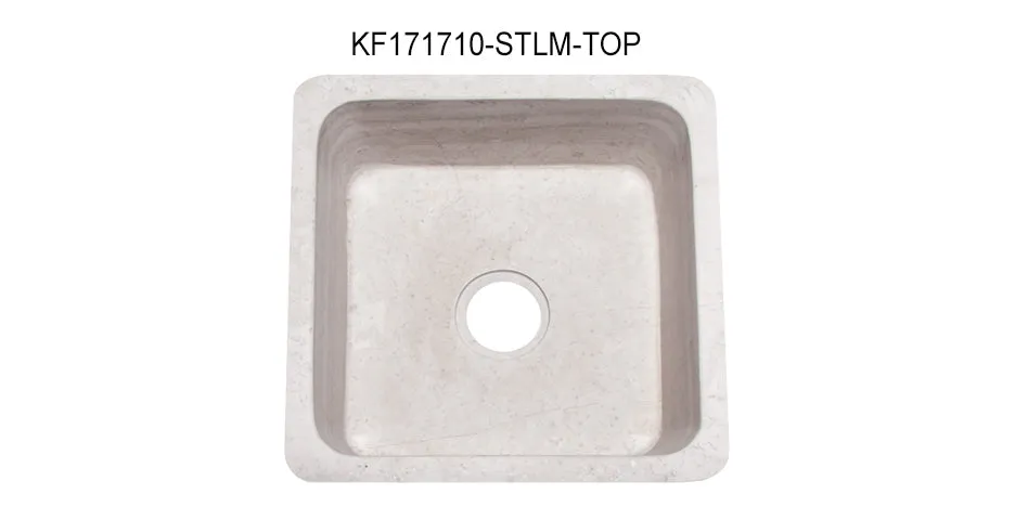 Stratus Marble Light 17" Apron Bar & Prep Farm Sink