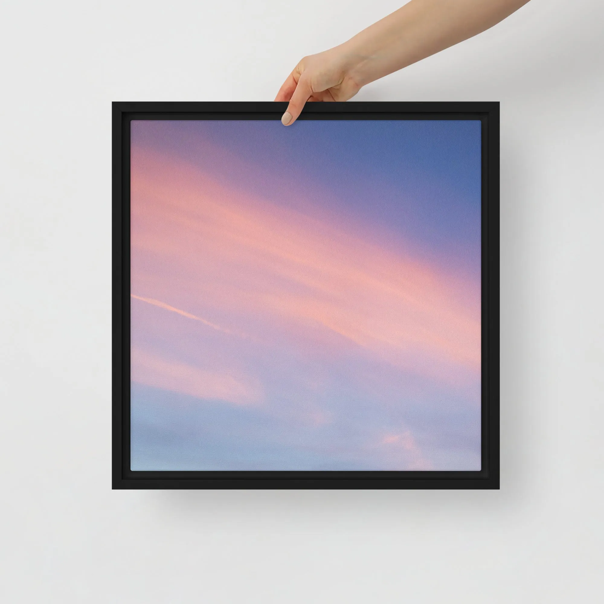 Sunset Sky Framed Canvas Print