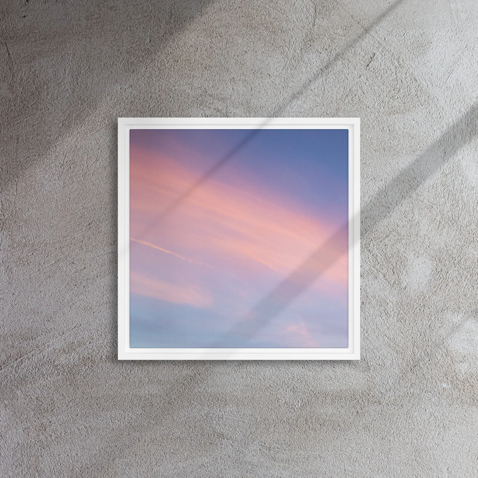 Sunset Sky Framed Canvas Print