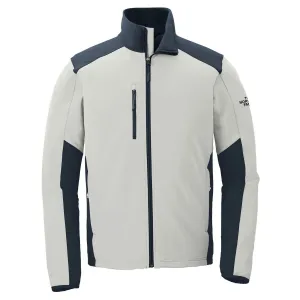 The North Face Men's Mid Grey/ Urban Navy Tech Stretch Soft Shell Jacket
