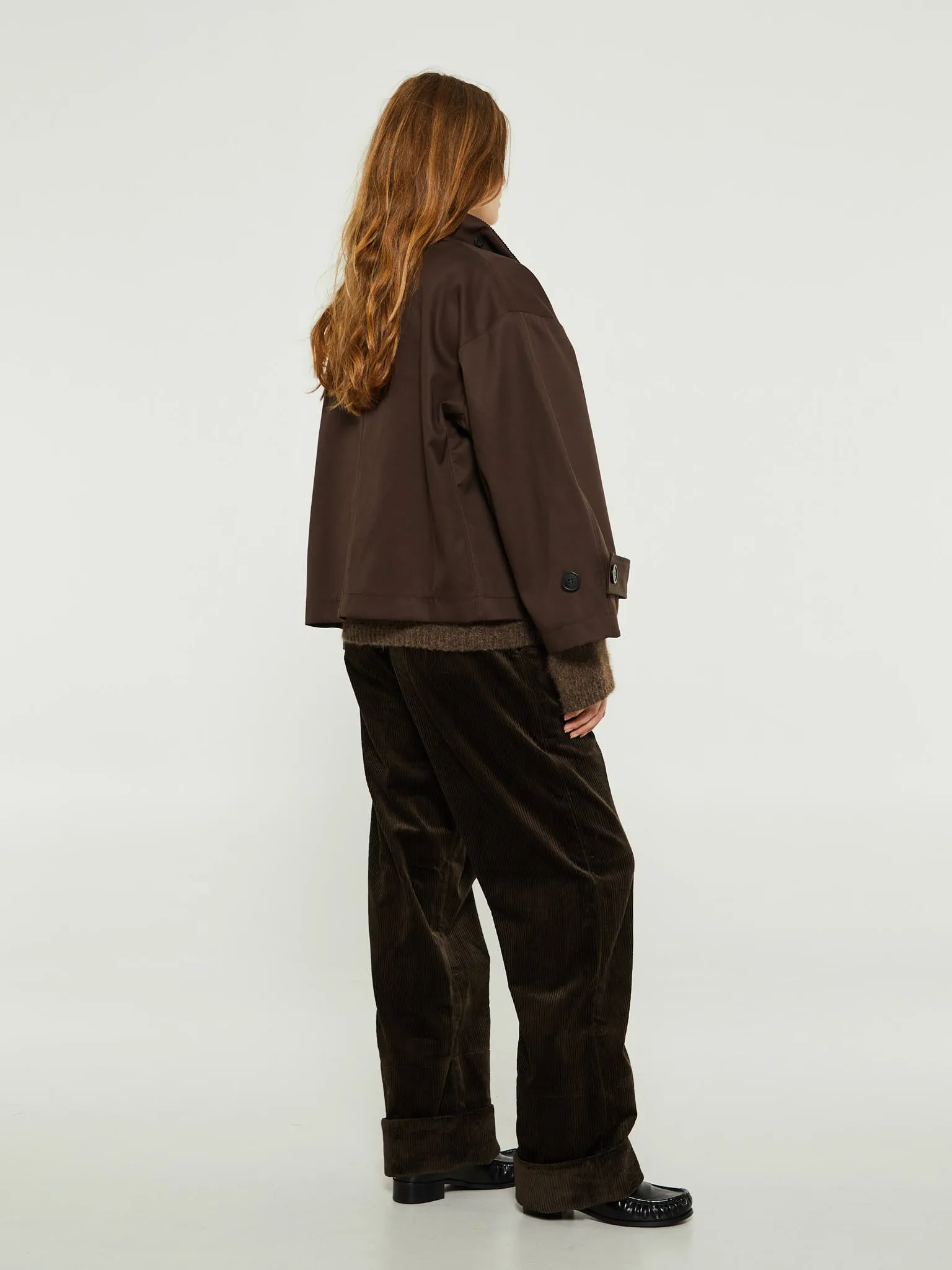 Water Resistant Jacket in Dark Brown